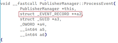 Структура _EVENT_RECORD как параметр функции ProcessEvent