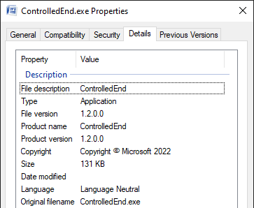 Метаданные ControlledEnd.exe Метаданные ControlledEnd.exe