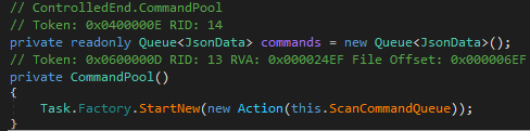 Запуск асинхронной задачи ScanCommandQueue Запуск асинхронной задачи ScanCommandQueue