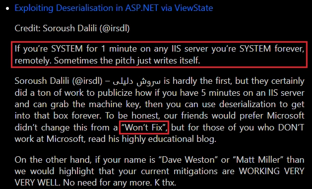 Описание статьи Соруш Далили в номинации “Most under-hyped research” на церемонии Pwnie awards 2019 Описание статьи Соруш Далили в номинации “Most under-hyped research” на церемонии Pwnie awards 2019